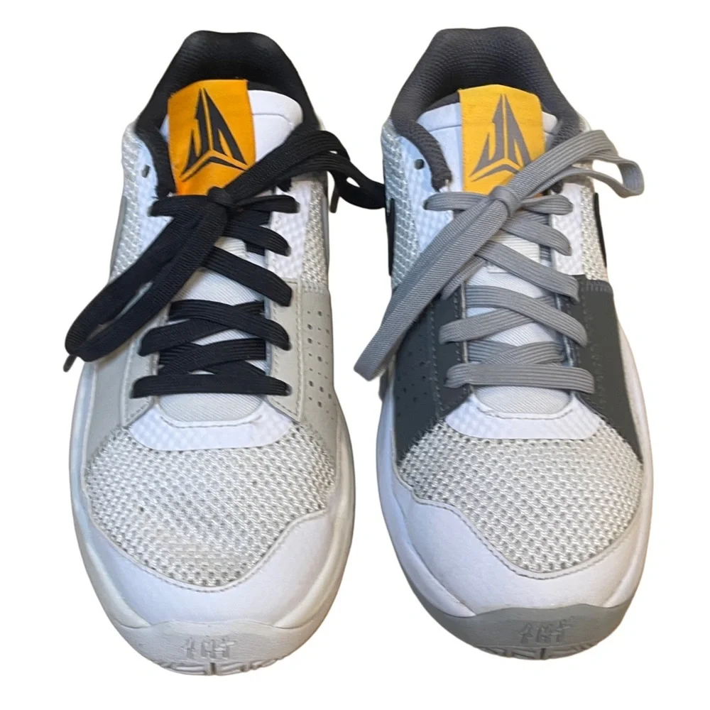 Nike JA1 Ja Morant 1 Youth Basketball Shoes – White & Gray, Size 4.5 Y - Picture 6 of 9